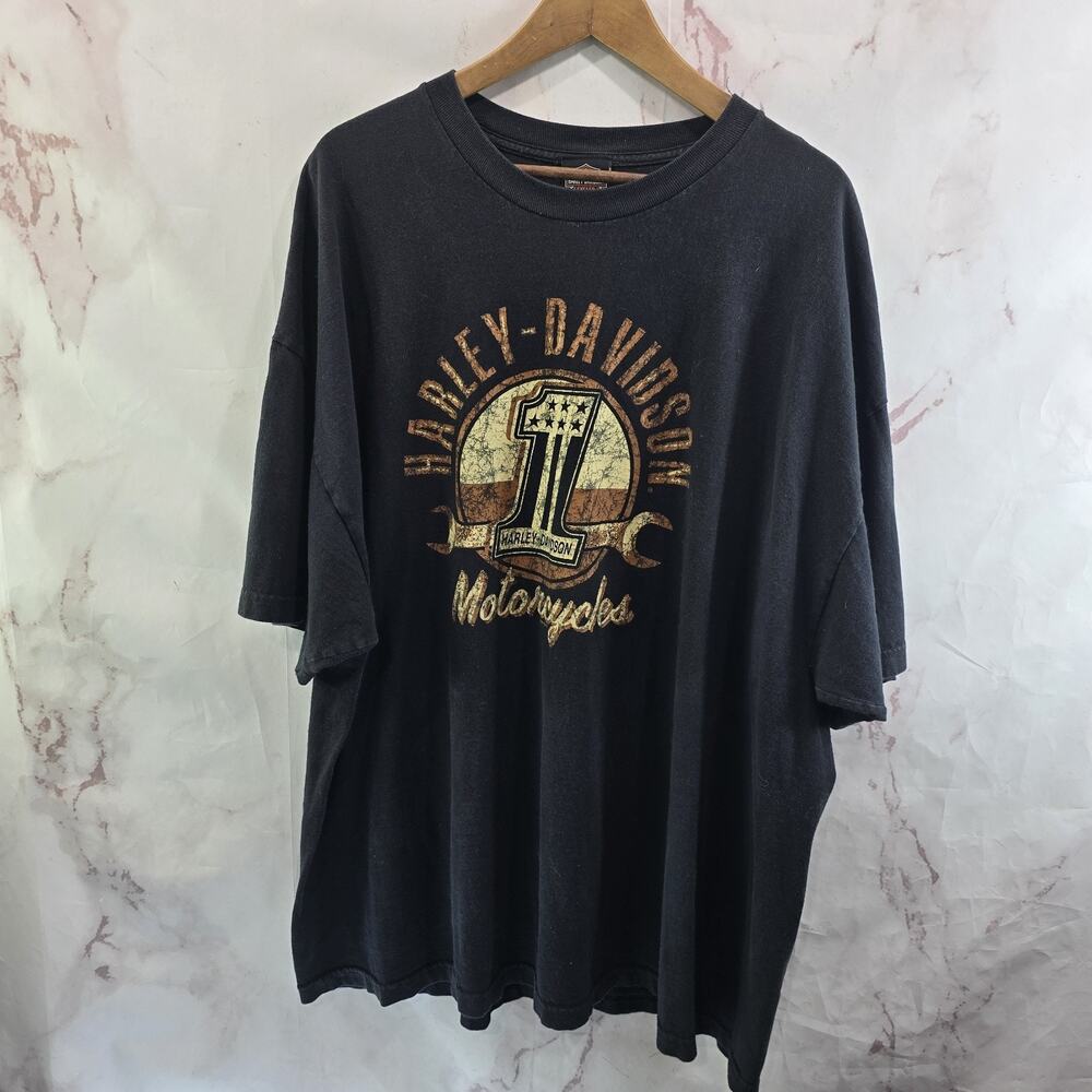 Harley Davidson T Shirt Mens 3XL Black Monterey California 1 Crew Short Sleeve